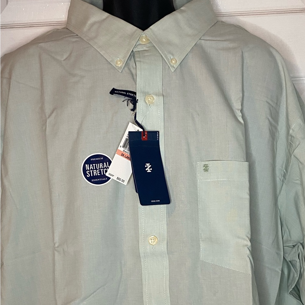 New Izod 3X Long Sleeve dress shirt